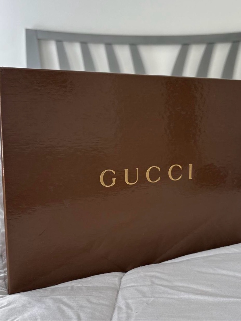 Gucci Display Shoe Box with Gold Logo